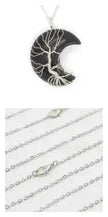 Natural Crystal Moon Pendant for Men and Women