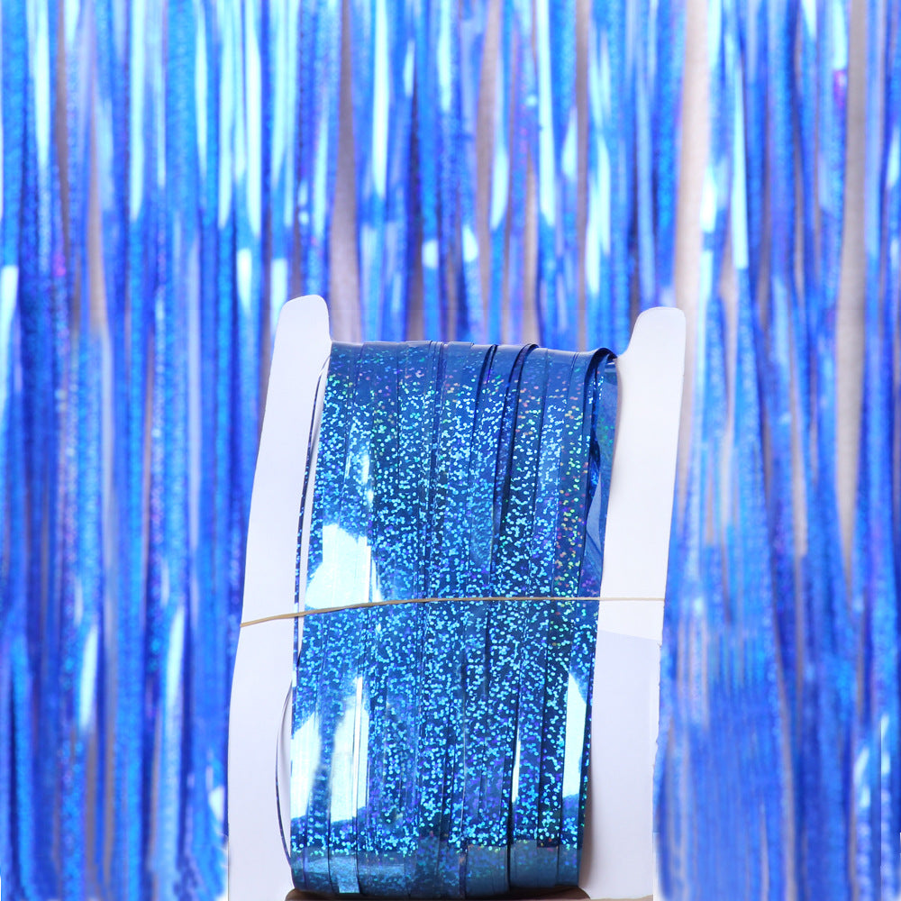 Laser Rain Silk Curtain – Birthday Party Background Wall Decoration (Multiple Colours & Sizes)