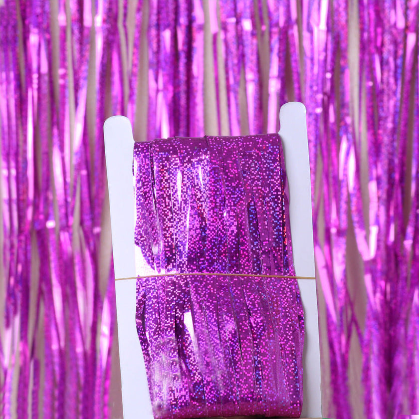Laser Rain Silk Curtain – Birthday Party Background Wall Decoration (Multiple Colours & Sizes)