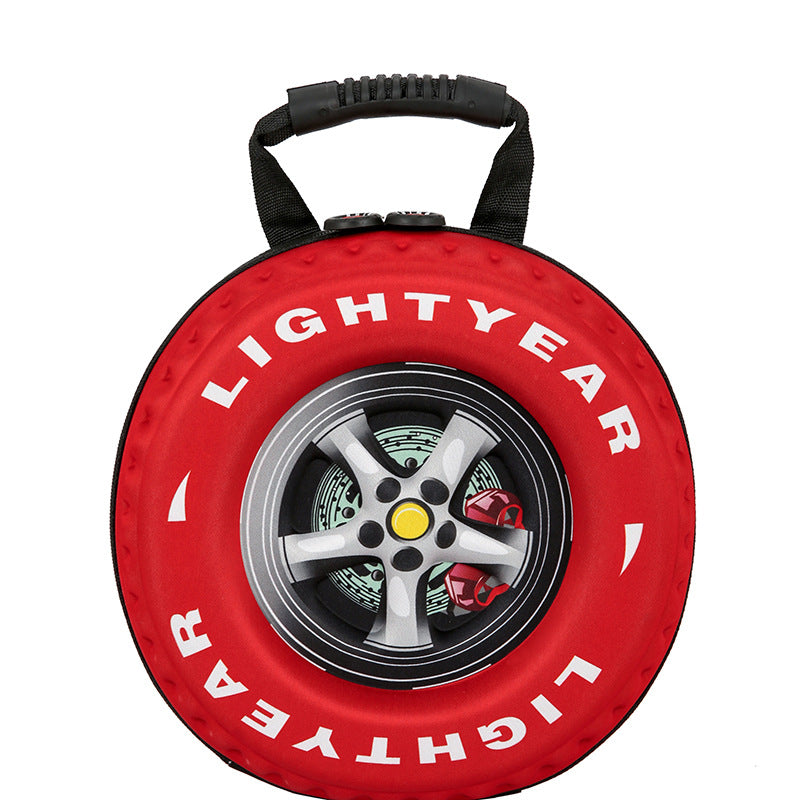 EVA Tire-Shaped Kids' Backpack – Novelty Car Wheel School Bag for Toddlers & Boys
