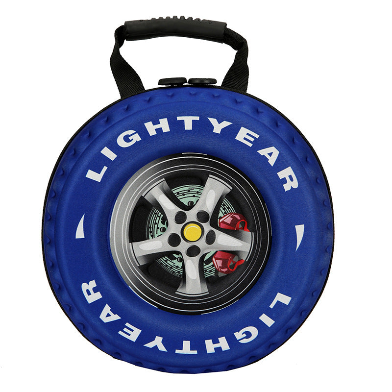 EVA Tire-Shaped Kids' Backpack – Novelty Car Wheel School Bag for Toddlers & Boys