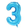 40-Inch Blue Number Foil Balloon – Birthday & Party Decoration (Styles 0–9 + Suit)