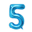 40-Inch Blue Number Foil Balloon – Birthday & Party Decoration (Styles 0–9 + Suit)