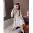 Elegant Blazer Dress Mini flared V-neck Dress