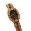 Wine Barrel Diamond Watch – Decorative Green Quartz Timepiece