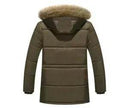 Thick Parka Men Winter Jacket Faux Fur Hoodie Collar