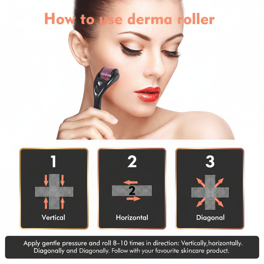 Microneedle Derma Roller – Professional Skin Needling Tool (0.2mm–3.0mm)