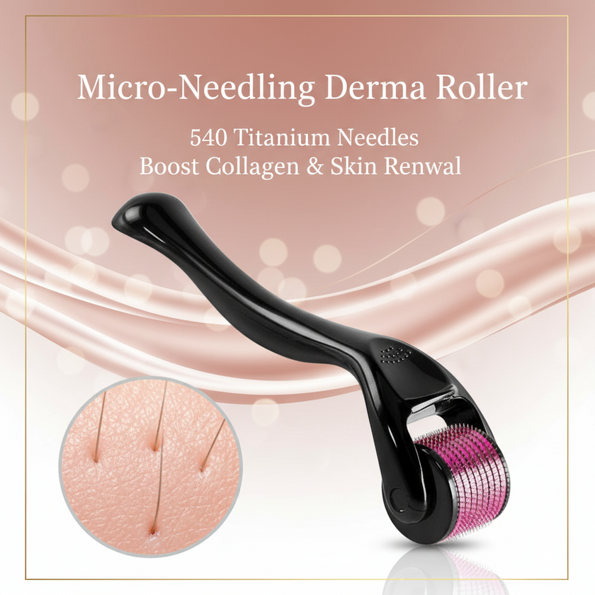 Microneedle Derma Roller – Professional Skin Needling Tool (0.2mm–3.0mm)