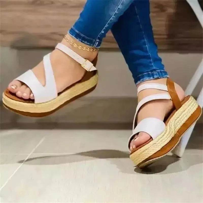 Platform Mid Wedge Sandals for women