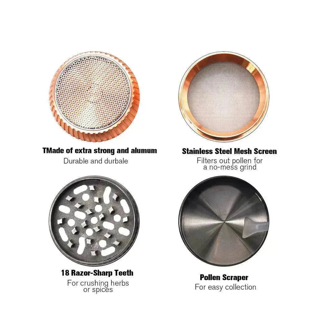 Metal Vaping Smoke Grinder Creative Zinc Alloy Grinder