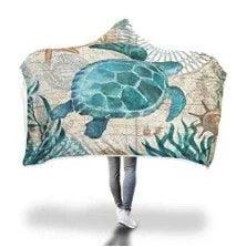 New Hooded Blanket Poncho Thicker Blanket Hooded Blanket Home