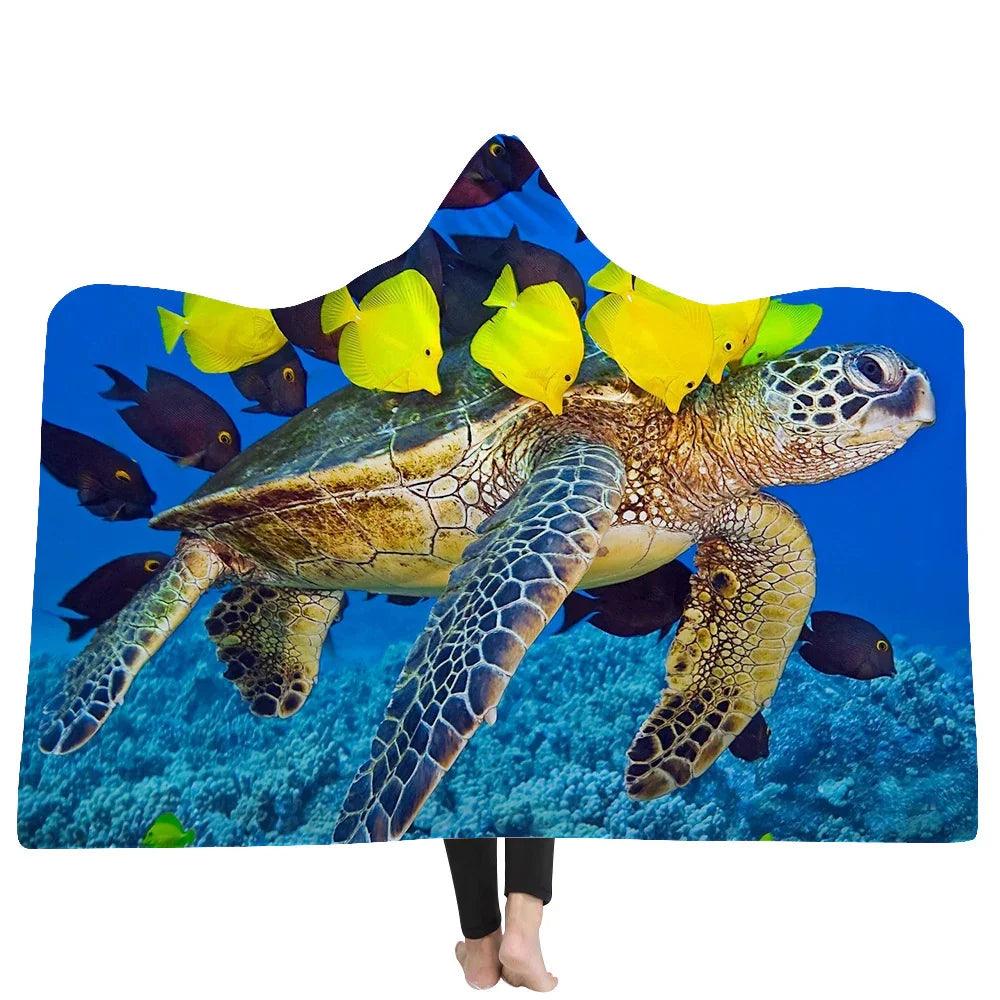 New Hooded Blanket Poncho Thicker Blanket Hooded Blanket Home