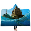 New Hooded Blanket Poncho Thicker Blanket Hooded Blanket Home