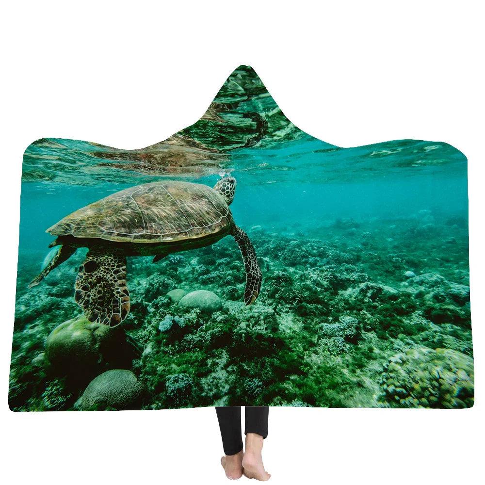 New Hooded Blanket Poncho Thicker Blanket Hooded Blanket Home