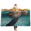 New Hooded Blanket Poncho Thicker Blanket Hooded Blanket Home
