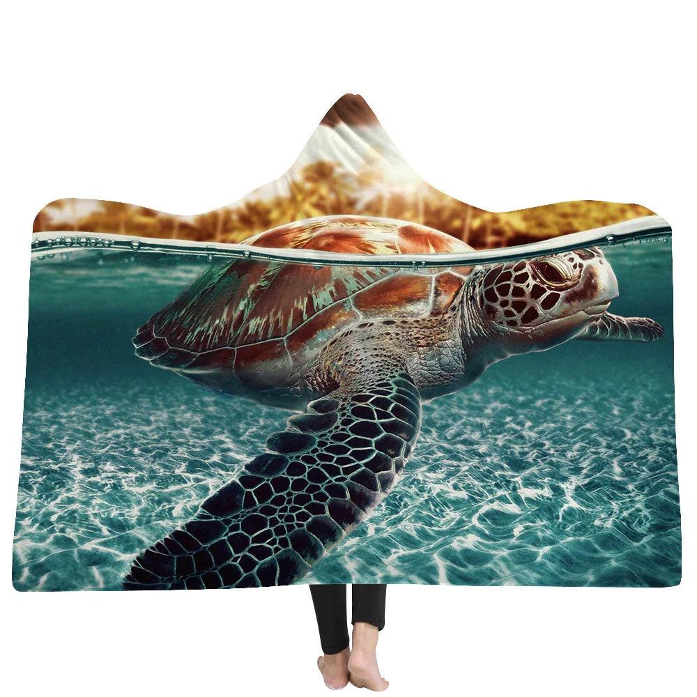 New Hooded Blanket Poncho Thicker Blanket Hooded Blanket Home