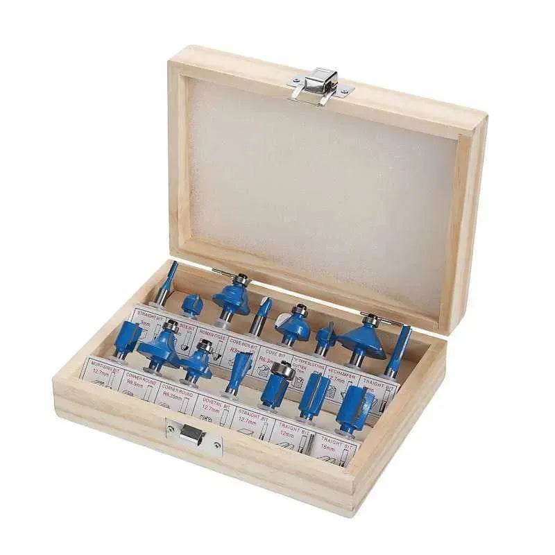Trimming Milling Cutter Set - Woodworking Milling Router Bits, 15 PCS