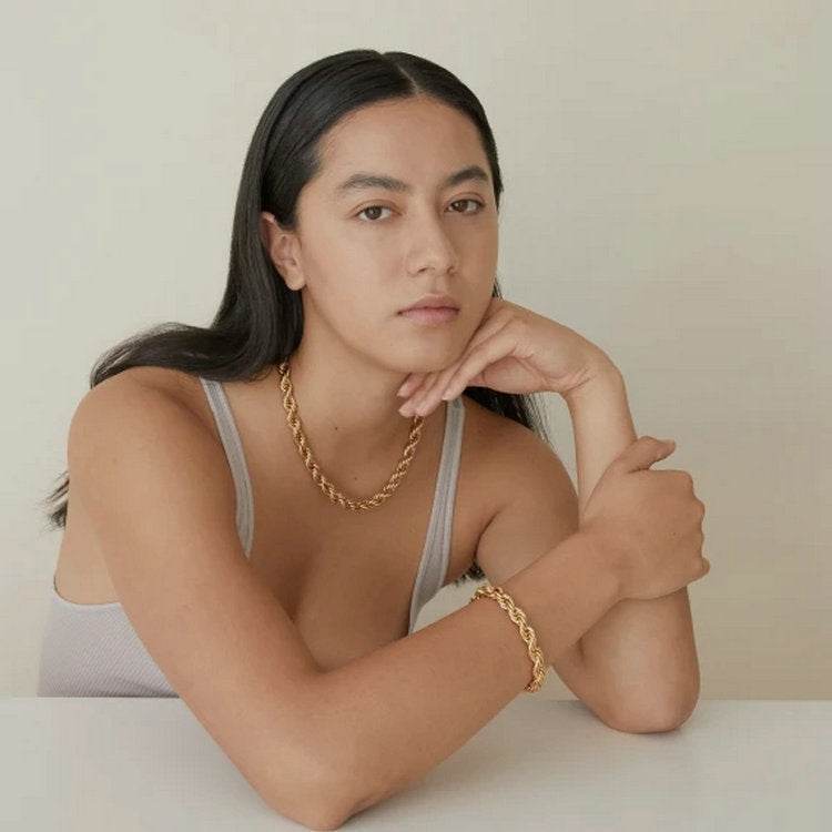 Romeo Twisted Rope Chain Necklace women