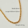 Romeo Twisted Rope Chain Necklace women