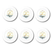 Eid Mubarak Festival Paper Cup Paper Plate Sticker Surrounding Party Supplies