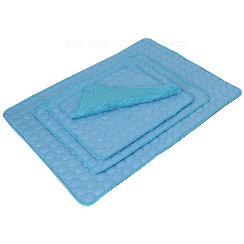 Pet Ice Silk Cooling Pad – Summer Cooling Mat for Dogs & Cats (XS–2XL)