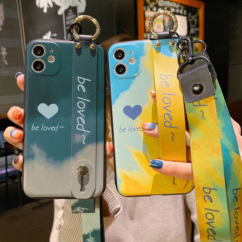 Women Watercolor Wristlet iphone case