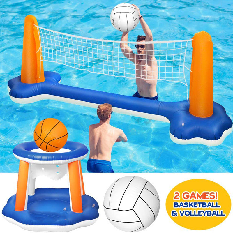 Inflatable Water Volleyball Stand – Adult Pool Volleyball Rack 290cm PVC