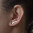 Women's Gold and Silver Stud Earrings