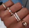 Enchanting Solstice Zircon Ring set for women