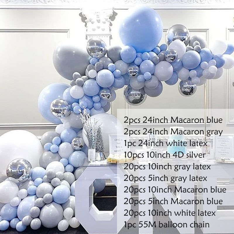 Blue Latex Balloons Set – Birthday, Graduation & Party Decoration Supplies (10 Inch)