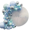 Blue & Mint Green Balloon Garland Chain Kit – Boy Birthday & Wedding Party Decoration Set