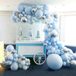 Blue & Mint Green Balloon Garland Chain Kit – Boy Birthday & Wedding Party Decoration Set