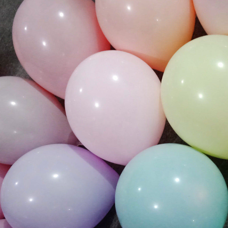 100-Pack Macaron Latex Balloons – Party Decoration Balloons for Birthdays, Weddings & Events