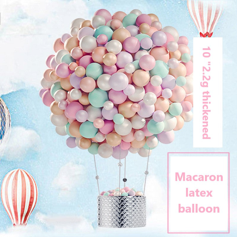 100-Pack Macaron Latex Balloons – Party Decoration Balloons for Birthdays, Weddings & Events