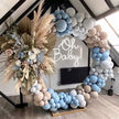 Retro Gray Apricot Balloon Garland Arch Kit – Boho Party & Wedding Decoration