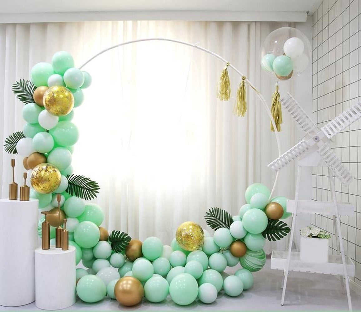 110PCS Mint Green Macaron Balloon Garland Kit – Safari Baby Shower & Birthday Decor