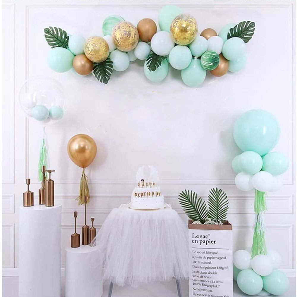 110PCS Mint Green Macaron Balloon Garland Kit – Safari Baby Shower & Birthday Decor