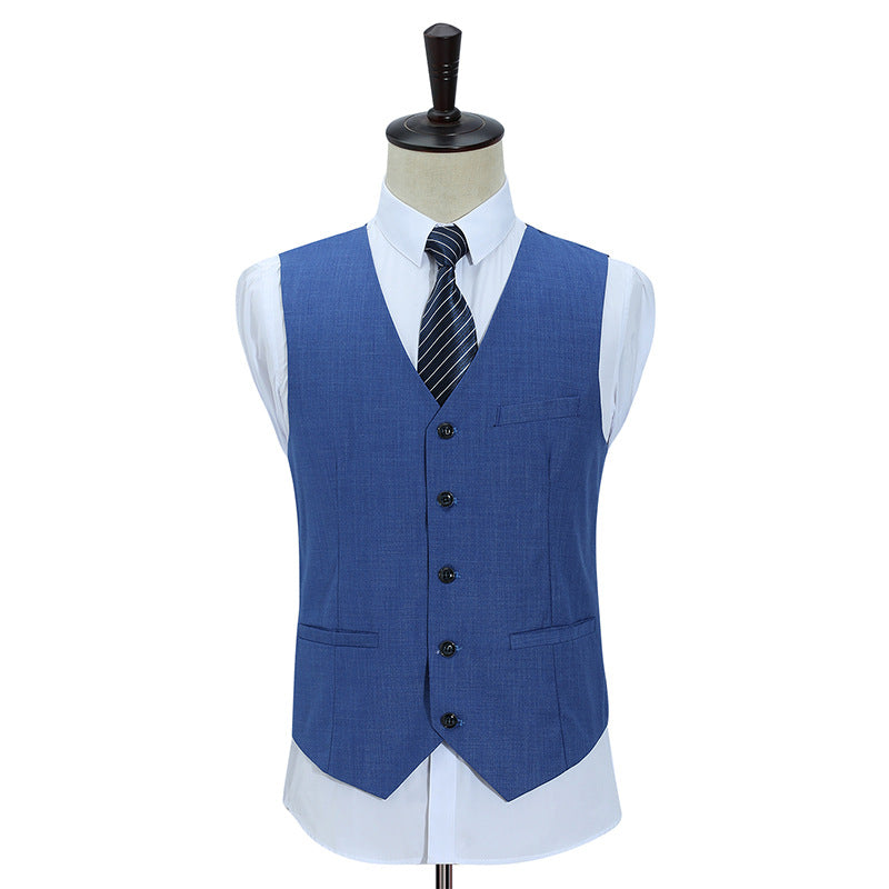 Men's Slim Fit Business Suit Jacket – Acetate Blend, 3 Colors, S–5XL