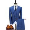 Men's Slim Fit Business Suit Jacket – Acetate Blend, 3 Colors, S–5XL