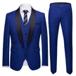 Men's Korean Slim Fit 3-Piece Business Suit | Wedding Groom Formal Wear Canada & USA