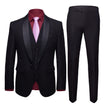 Men's Korean Slim Fit 3-Piece Business Suit | Wedding Groom Formal Wear Canada & USA