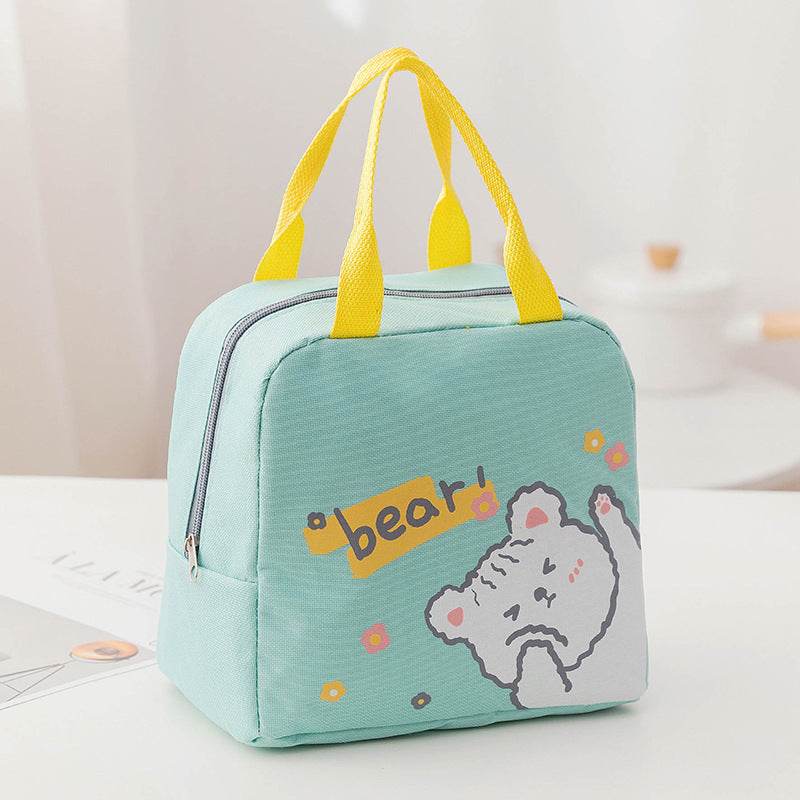 Portable Insulated Cartoon Girls Lunch Bag for Kids