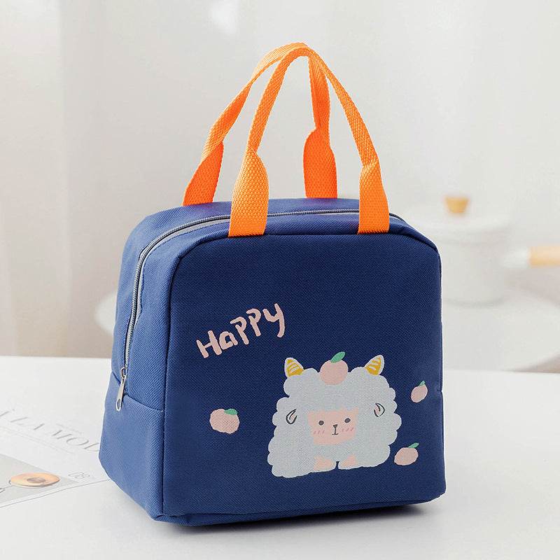 Portable Insulated Cartoon Girls Lunch Bag for Kids