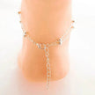 Women Gold and Silver Drop Chain Anklet