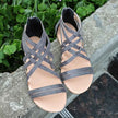 Women's Shoes Flat Bottomed Large Size Women's Sandals Fashion Hollow Rear Zipper Sandals