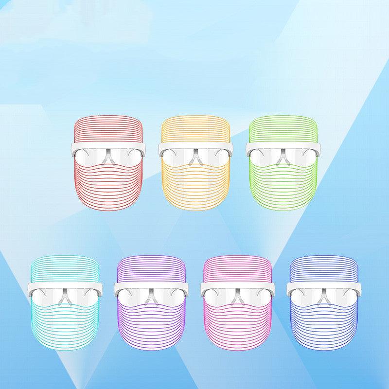 7-Color LED Mask Red Light Therapy Skin Rejuvenation Anti-Aging Whitening SPA Device