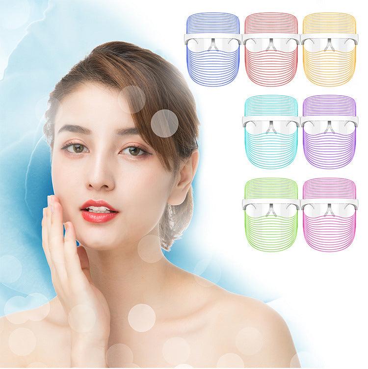 7-Color LED Mask Red Light Therapy Skin Rejuvenation Anti-Aging Whitening SPA Device