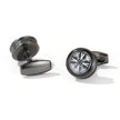 Men's Round Geometric Cufflinks – Alloy Silver Fashion Cufflinks for Business & Formal Wear | Canada & USA