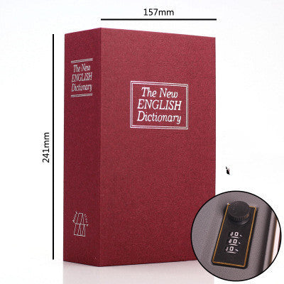 Dictionary Mini Safe Box – Hidden Secret Book Lock with Coin Bank & Password Lock (8 Colours)