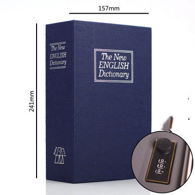 Dictionary Mini Safe Box – Hidden Secret Book Lock with Coin Bank & Password Lock (8 Colours)